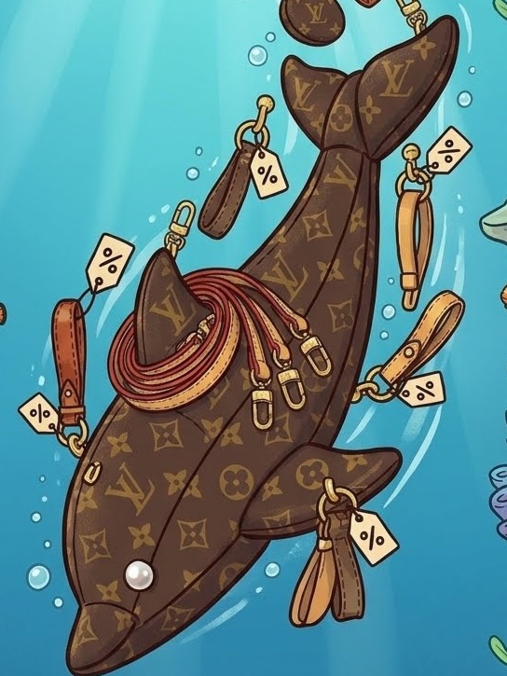 🤎🎣 Fish Bag - Picture 3 of 4